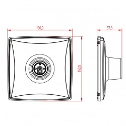 Plafon Mec Tronic PETRA 30127 - Desenho