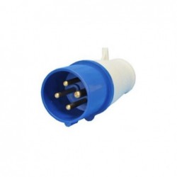 Plug Industrial JNG 3P+T 16A 220V 9H Azul