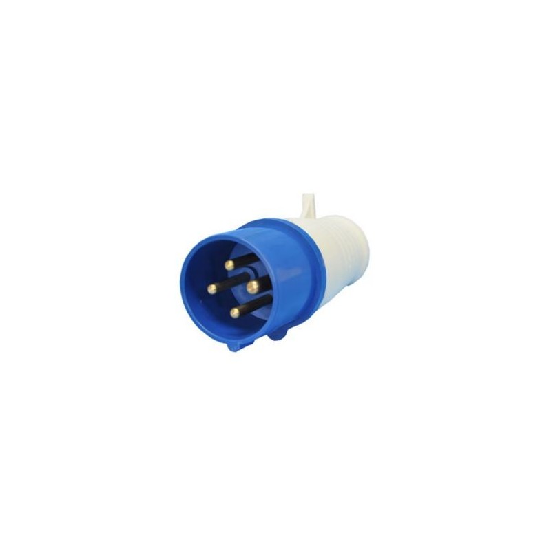 Plug Industrial JNG 3P+T 16A 220V 9H Azul