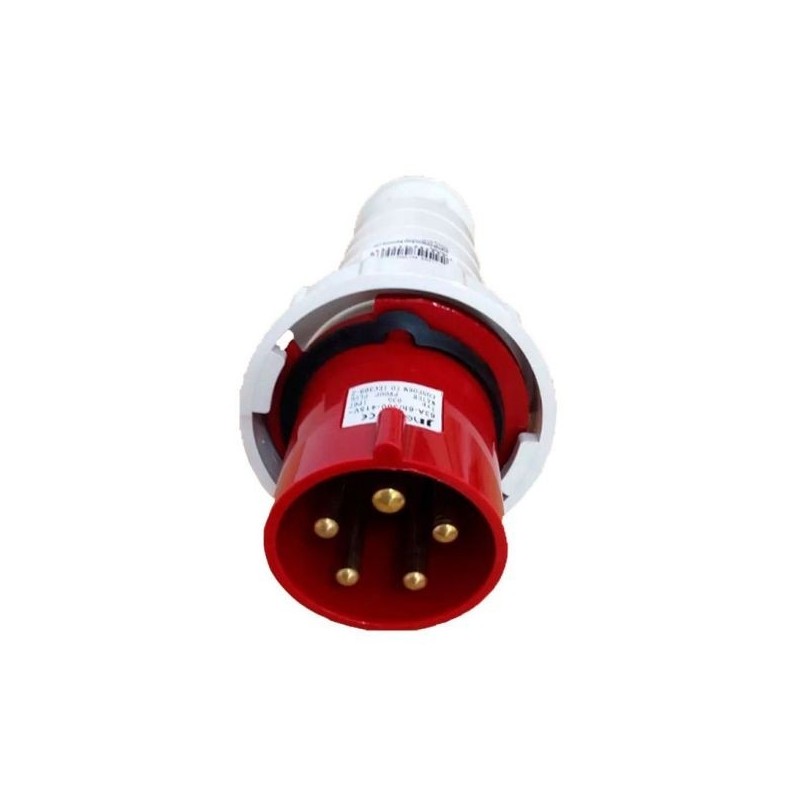 Plug Industrial JNG 3P+T 63A 380V Vermelho REF034