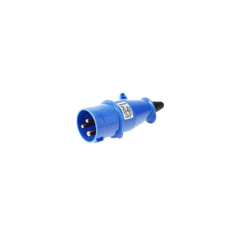 Plug Industrial NEWKON 2P+T 16A 220V Azul 3076