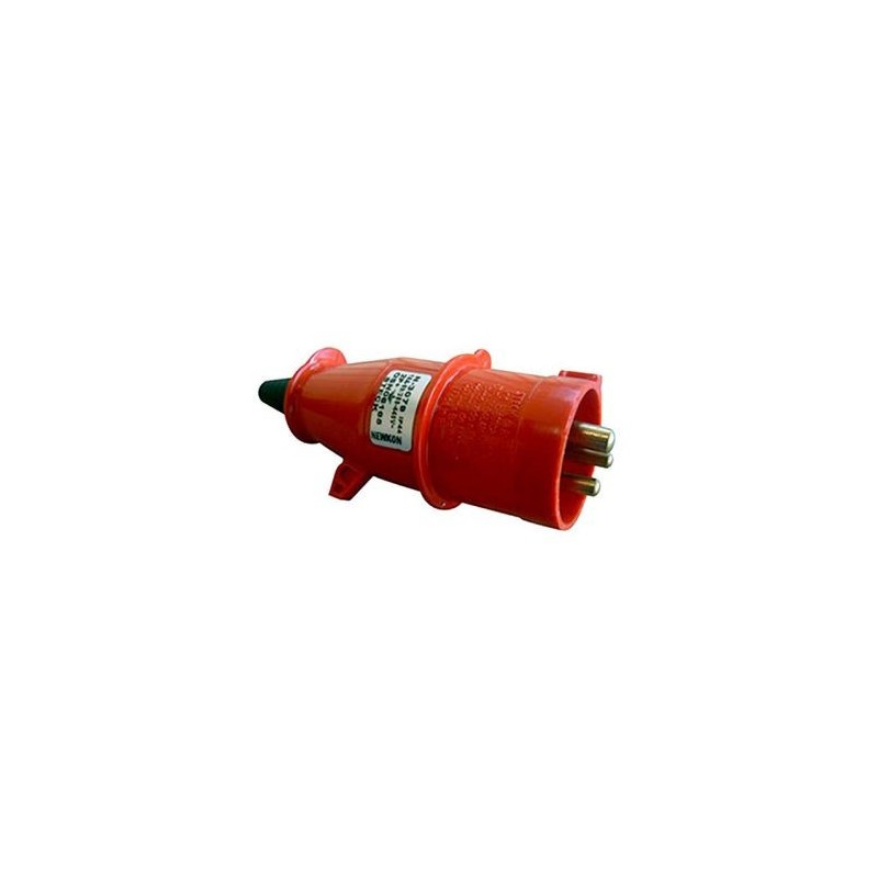 Plug Industrial NEWKON 2P+T 16A 380V Vermelho 3079