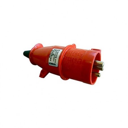 Plug Industrial NEWKON 2P+T 16A 380V Vermelho 3079