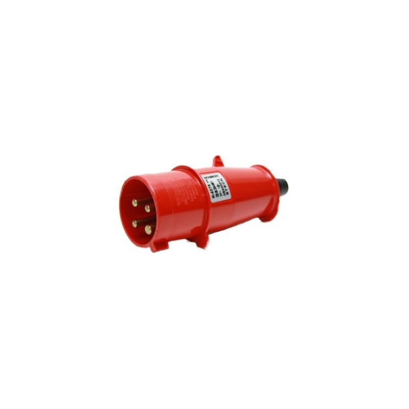 Plug Industrial NEWKON 3P+T 32A 380V Vermelho 4276