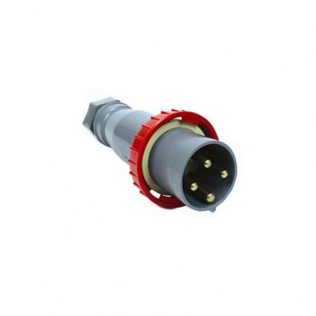 Plug Industrial NEWKON 3P+T 63A 380V Vermelho 4576